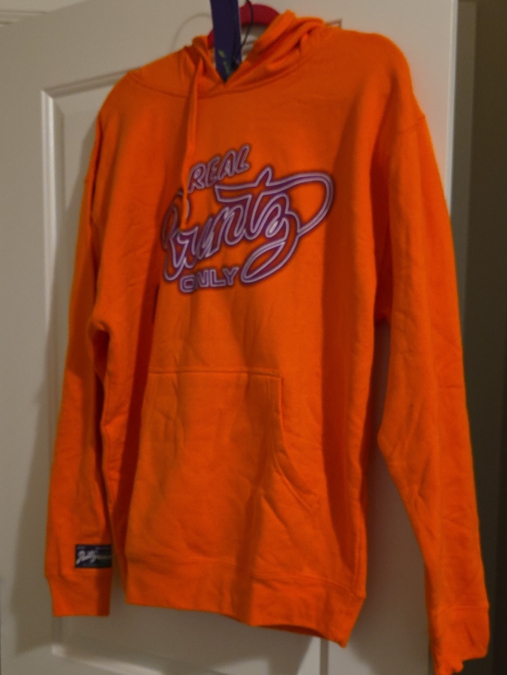 Runts Orange Graphic Hoodie with Runts Logo